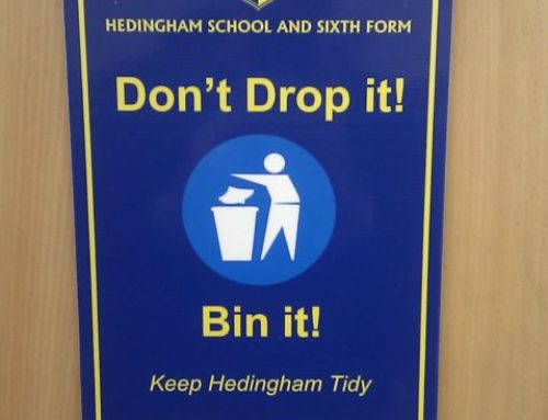 Flat Plate & Door Sign – Hedingham School