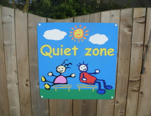 Quiet zone playground school sign