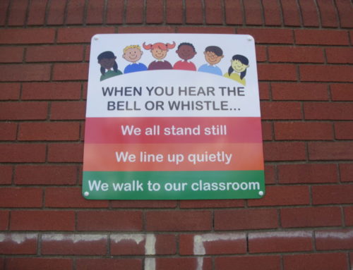 Playground school sign