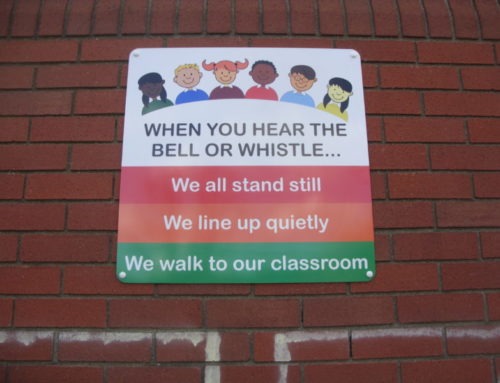 Playground school sign